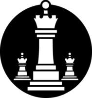 Chess, Minimalist and Simple Silhouette - illustration vector