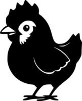 pollo - minimalista y plano logo - ilustración vector