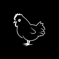 pollo, minimalista y sencillo silueta - ilustración vector