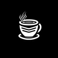 café - minimalista y plano logo - ilustración vector