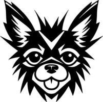 Chihuahua, Black and White illustration vector