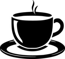 café - minimalista y plano logo - ilustración vector