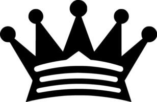 Crown, Black and White illustration vector