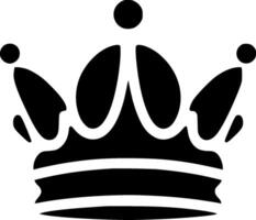 Crown, Minimalist and Simple Silhouette - illustration vector