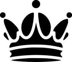 Crown, Minimalist and Simple Silhouette - illustration vector