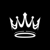 Crown - Minimalist and Flat Logo - illustration vector