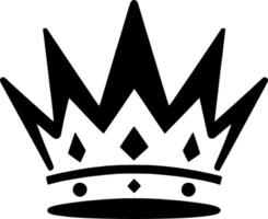 Crown, Black and White illustration vector