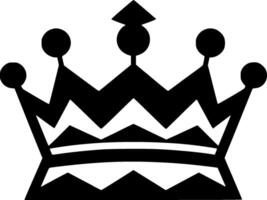 Crown, Black and White illustration vector
