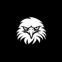 Eagle - Black and White Isolated Icon - illustration vector