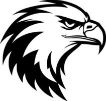 Eagle, Black and White illustration vector