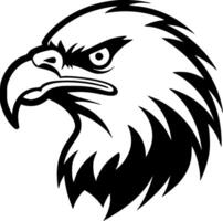 águila, negro y blanco ilustración vector