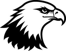 Eagle - Black and White Isolated Icon - illustration vector