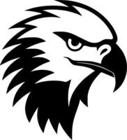 Eagle, Black and White illustration vector