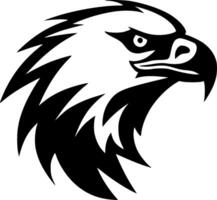 Eagle - Black and White Isolated Icon - illustration vector