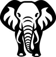 Elephant, Minimalist and Simple Silhouette - illustration vector