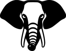 Elephant, Minimalist and Simple Silhouette - illustration vector