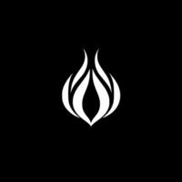 Fire, Black and White illustration vector