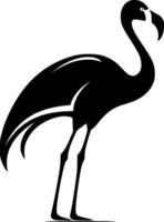 Flamingo, Minimalist and Simple Silhouette - illustration vector