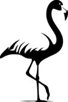 Flamingo - Minimalist and Flat Logo - illustration vector