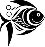 Fish, Black and White illustration vector