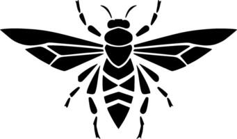 mosca - minimalista y plano logo - ilustración vector