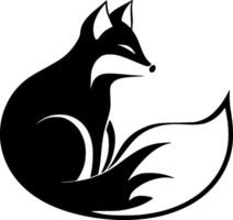 Fox, Minimalist and Simple Silhouette - illustration vector