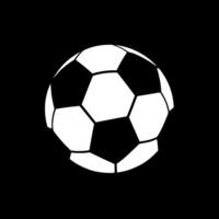 Football - Black and White Isolated Icon - illustration vector