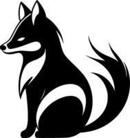 Fox, Minimalist and Simple Silhouette - illustration vector