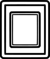 Frame - Black and White Isolated Icon - illustration vector