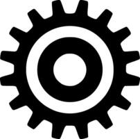 Gear, Minimalist and Simple Silhouette - illustration vector