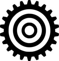 Gear, Minimalist and Simple Silhouette - illustration vector