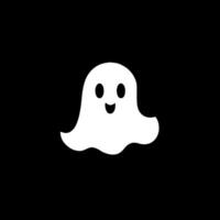 Ghost - Black and White Isolated Icon - illustration vector