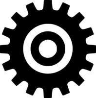Gear, Black and White illustration vector