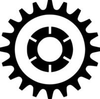Gear, Black and White illustration vector