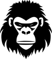 Gorilla, Minimalist and Simple Silhouette - illustration vector