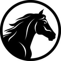 Horse, Minimalist and Simple Silhouette - illustration vector