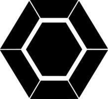 hexágono - minimalista y plano logo - ilustración vector