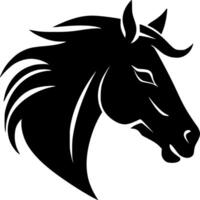 caballo - minimalista y plano logo - ilustración vector