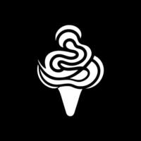 Ice Cream, Minimalist and Simple Silhouette - illustration vector