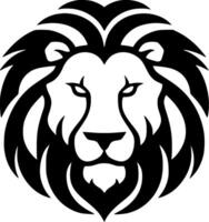Lion - Black and White Isolated Icon - illustration vector