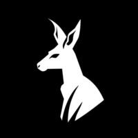 Kangaroo - Minimalist and Flat Logo - illustration vector