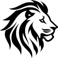 Lion, Black and White illustration vector