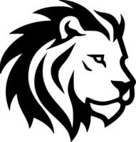 Lion - Black and White Isolated Icon - illustration vector