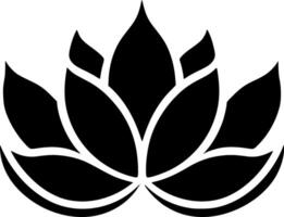 Lotus Flower, Minimalist and Simple Silhouette - illustration vector