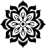 Mandala, Minimalist and Simple Silhouette - illustration vector