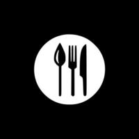 Meal, Black and White illustration vector
