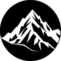 montañas, negro y blanco ilustración vector