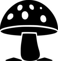 Mushroom, Black and White illustration vector