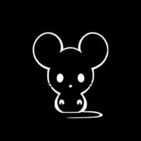 Mouse, Minimalist and Simple Silhouette - illustration vector