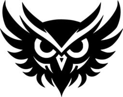 Owl, Minimalist and Simple Silhouette - illustration vector